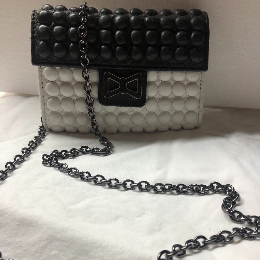 Anne Fontaine Vintage B&W Bow Crossbody Bag